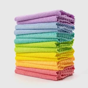 Super Absorbent Microfiber Cleaning Cloth for Kitchen & Bathroom Lint-Free Dish Towels for Glass Table – 100pc MOQ