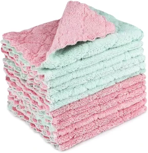 Super Absorbent Quick Dry Microfiber Cloth Printed Woven Towel for Kitchen Household Commercial Use Reusable Multi Purpose