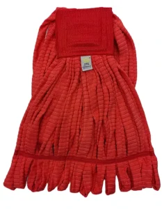 Super Absorbent Red Microfiber Strip Cloth Mops Refill Head for Cleaning