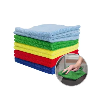 Super Water Absorbent Microfiber Kitchen Cleaning Cloth High Quality Custom Print Logo Hand Towel