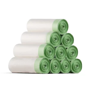 Superbio 100% Biodegradable 13 Gallon Kitchen Drawstring Trash Bags Compostable Tall Kitchen Garbage Bags