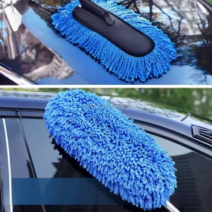 Superfine Fiber Retractable Microfiber Car Duster Suit with Handle Home Cleaning Dust Removal Brushes Towels Designed Hand Use