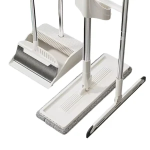 Supplier’s 2 in 1 Household Cleaning Broom Set Magic Soft Wool Sweeping Broom Thickened Enlarged Dustpan Toilet Wiper Bristle