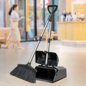 Supply Shopping Mall Public Places Arrangement Plastic Broom and Dustpan Set