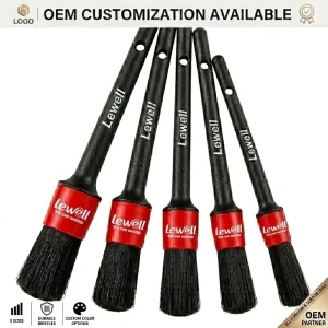 Supports Factory OEM Customization and Bulk Purchase of 5 piece PP Car Wheel Cleaning Detailing Brush Sets