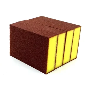Sustainable Diamond Sand Containing Scrubbing Cleaning Square Washing Sponge Wiping Washing Scouring Pads