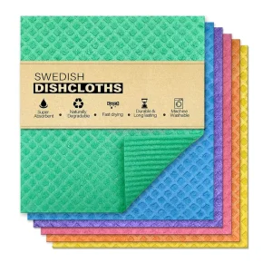 Swedish Dishcloths Reusable Kitchen Cleaning Sponge Biodegradable 70%Cellulose 30%Cotton Swedish Dishcloth
