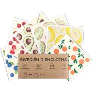 Swedish Dishcloths for Kitchen Reusable Paper Towels Washable Kitchen Cloth Biodegradable Super Absorbent Quick Drying DishTowel