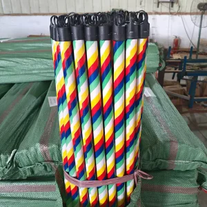 Sweeper Mop Wooden Handle Cleaning Supplies Broom and Dustpan Set PVC Coated Broomstick Mix Color Wooden Broom Stick Many Sizes