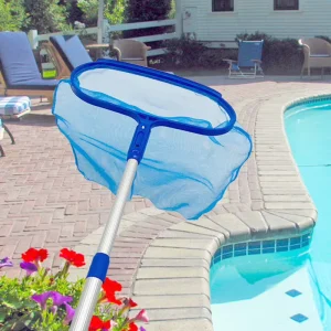 Swimming Pool 105cm Thick Telescopic Pole with DeepLeaf Rake Cleaning Tools for Pool