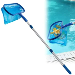 Swimming Pool Cleaning Supplies 3-Section Telescopic Pole Made of Plastic Aluminum Alloy Model 1211BU CN Pool Tools Accessories