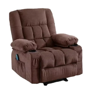 Swivel Rocker Recliner Chair with Vibration Massage and Heat