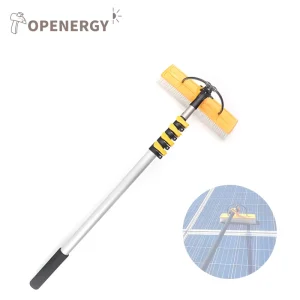 TEC-B01A Solar Manual Cleaning Brush with Aluminum Alloy Telescopic Sponge Handle for Window and Solar Panel Cleaning