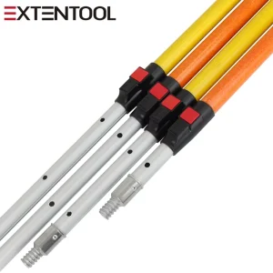 TFP-204 Push Button Teeth Fiberglass Telescopic Extension Pole