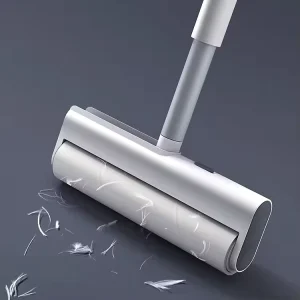 TOPOTO Foldable Plastic Manual Portable Long Handle Paper Sticky Reusable Brushes Floor Cleaning Adhesive Large Lint Roller