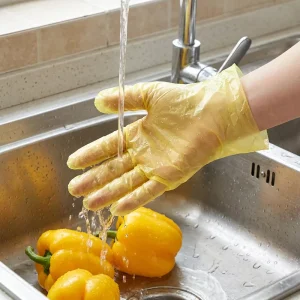 TPE Disposable Gloves Food Grade Daily Use Protective Oil Resistant Dustproof Odor Free Household Kitchen Gloves