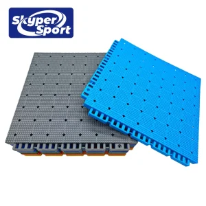 TPE Sports Flooring High Resilience Interlocking Court Tiles for Basketball and Tennis
