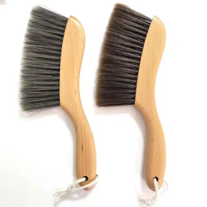 Table Cleaning Brush with Beech Wood Handle Bed Broom Customized Logo Floor Brush Household