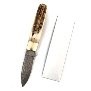 Tactical Folding Pocket Knife Outdoor Hunting Camping Utility Knife Clip Point Wood Handle OEM Customizable