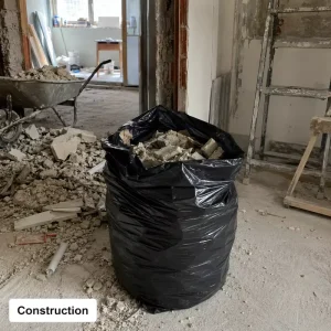 Tear Resistant Clear Industrial Garbage Bag Thick LDPE Trash Liner Heavy Duty 50g Household Use Warehouse Cleaning