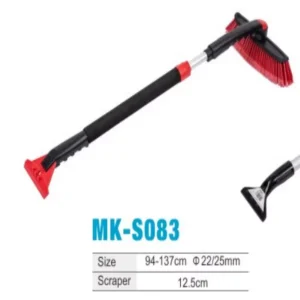Telescopic Aluminum Car Snow Brush 94-137cm Extendable Windshield Snow Remover 12.5cm Ice Scraper Winter Car Cleaning Tool
