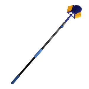 Telescopic Aluminum Gutter & Ceiling Cleaning Tools with Nylon Brush and Extension Handle Eco Friendly