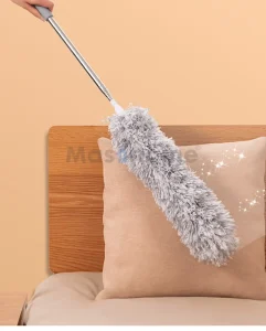 Telescopic Broom Duster Handle Detachable Flexible Feather Microfiber Cleaning Fan Duster