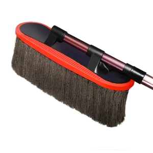 Telescopic Car Duster Brush Scratch Free Microfiber Cleaning Tool Retractable Handle for Easy Vehicle Maintenance