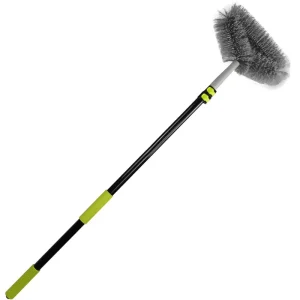 Telescopic Cleaning Tool Cobweb Ceiling Broom Stick with Plastic Spider Web Rod Convenient for Dust and Web