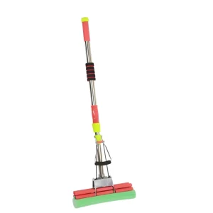 Telescopic Cleaning Tools Floor Cleaner Mop with PVA Sponge Stainless Steel Handle Wringing Floor Cleaning