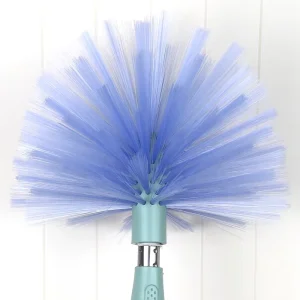Telescopic Cobweb Brush Broom Duster Ceiling Broom with 100′ Steel Handle Dusting Broom