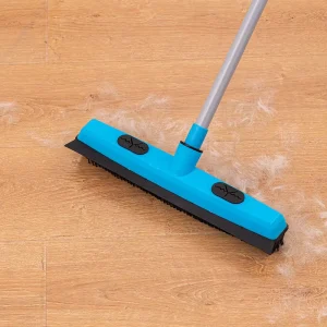 Telescopic Handle Pet Hair Removal Cleaning Tool Floor Brush Wide Rubber Broom