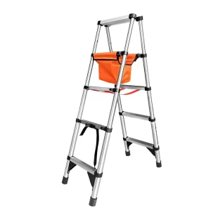 Telescopic Ladder Oxford Cloth Tool Bag Portable Heavy Duty Organizer Ladder Waterproof Storage Pouch Hanging Step Ladder Toolkit