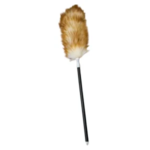 Telescopic Lambswool Duster with Extendable Handle Brush for Ceiling High Shelf and Furniture Dust Removal in Home Commercial