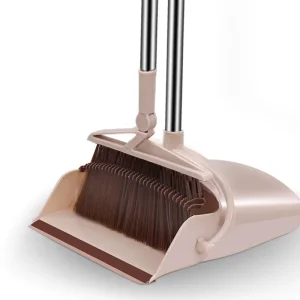 Telescopic Long Handle Broom With Dust Pan Combo Brooms Dustpans Teeth Stand up Brush Broom and Dustpan Set