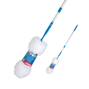 Telescopic Pole Bendable Extendable Duster Cleaning Ceiling Extension Microfiber Duster