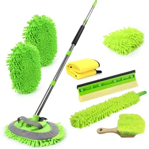 Telescopic Pole Car Wash Mop Microfiber High Absorbent Car Cleaning Tool