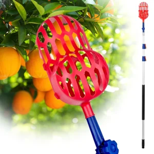 Telescopic Pole Multi Fruit Harvesting Tool Plastic Apples Orange Avocados Aluminum Fruit Picker