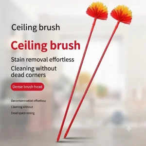 Telescopic Rod Adjustable Length Ceiling Cleaning Brush for High Roof Cobweb Cleaning Manual Sweeper Tool