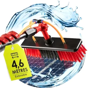 Telescopic Rod Aluminum Alloy Cleaning Kit Durable Solar Panel Cleaning Brush Eco Friendly Window Equipment