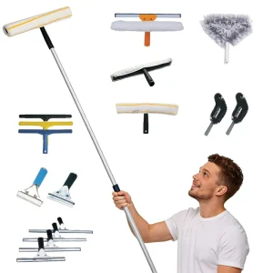 Telescopic Rod Aluminum Alloy Telescoping Pole Flexible Wiper for Household Car Window Cleaning