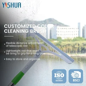 Telescopic Rod Long Handle Window Cleaning Tool Scraper Squeegee