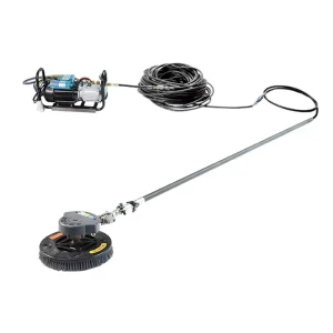 Telescopic Rod Solar Panel Cleaning Machine Waterfed Single Head Brush with Hose Water Spray Brush Cleaning Equipment