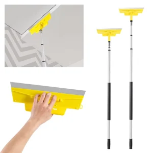 Telescopic Skimming Blade with Extension Pole for Wall Smoothing Drywall Finishing and Putty Application