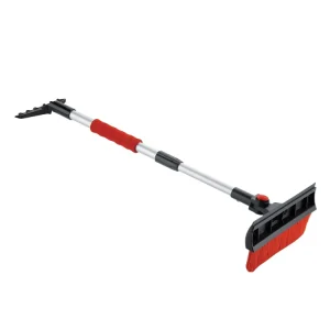 Telescopic Snow Brush Long Handle with Ice Scraper, Car Care Accessory for Winter Cleaning