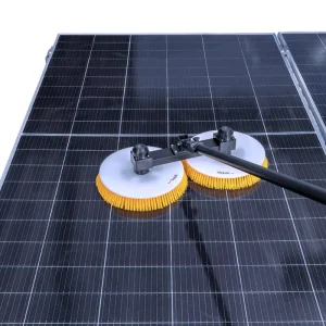 Telescopic Solar Panel Brush 12 18 24 ft Durable Alloy Cleaning Tool with Nylon Bristles for PV Systems