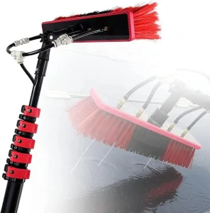 Telescopic Water Fed Pole Safe Cleaning Solar Panel Brush Rotating Brush Cleaner