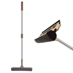 Telescopic Window Cleaner TPR Sponge Head Aluminum Pole for Professional Long Reach Eco-Friendly Glass Cleaning Tools