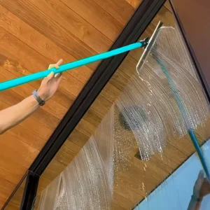 Telescopic Window Scraper 12L Blue Commercial Window Cleaning Logo Set Box PP Buckets and Window Squeegee Gadgets