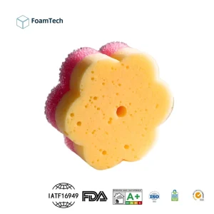 Temperature Responsive Kitchen Scrubbing Washing Dishes Sponges & Scouring Pads for Bathroom Use Happy Cleaning